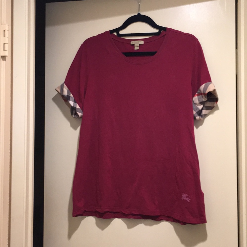 Authentic Burberry Brit burgundy top